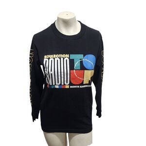 Soulection Radio Tour Long Sleeve Graphic Tee Black Size S Streetwear